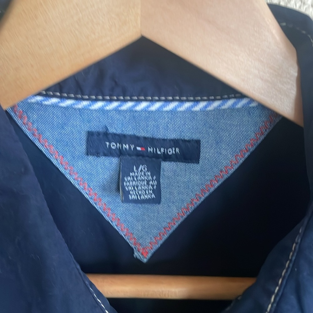 Tommy Hilfiger Women’s Navy Shirt Size L - Picture 3 of 5
